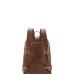 Zaino unisex in vera pelle 100% cotone 4428-TESTA DI MORO Alessia Firenze