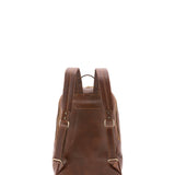 Zaino unisex in vera pelle 100% cotone 4428-TESTA DI MORO Alessia Firenze
