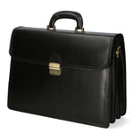 Cesare Borsa da lavoro uomo Vera pelle 7002-NERO Gave Lux