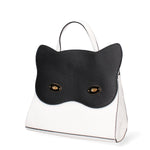 Arancia Borsa a mano da donna 100% pelle 8969-BIANCO+NERO Gave Lux