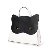 Arancia Borsa a mano da donna 100% pelle 8969-BIANCO+NERO Gave Lux
