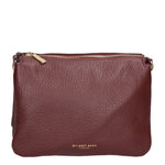 Borsa a tracolla da donna 100% pelle MYB-6057-FW-D54 BORDO SCURO My Best Bag