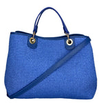 Amanda Borsa a mano da donna Vera pelle e paglia 05168-530 D22 BLUETTE Gave Lux