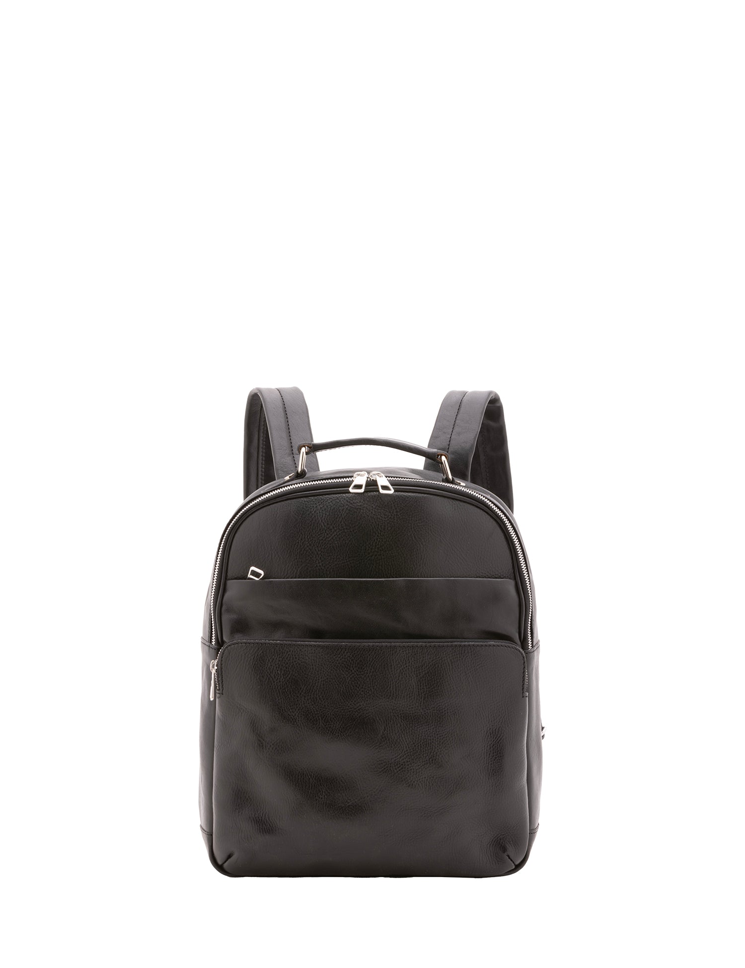 Zaino unisex in vera pelle Made in Italy 100% cotone 4048-NERO Alessia Firenze