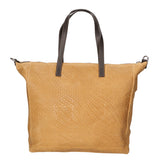 Emerenziana Borsa a spalla da donna Vera pelle 80058-CUOIO Gave Lux