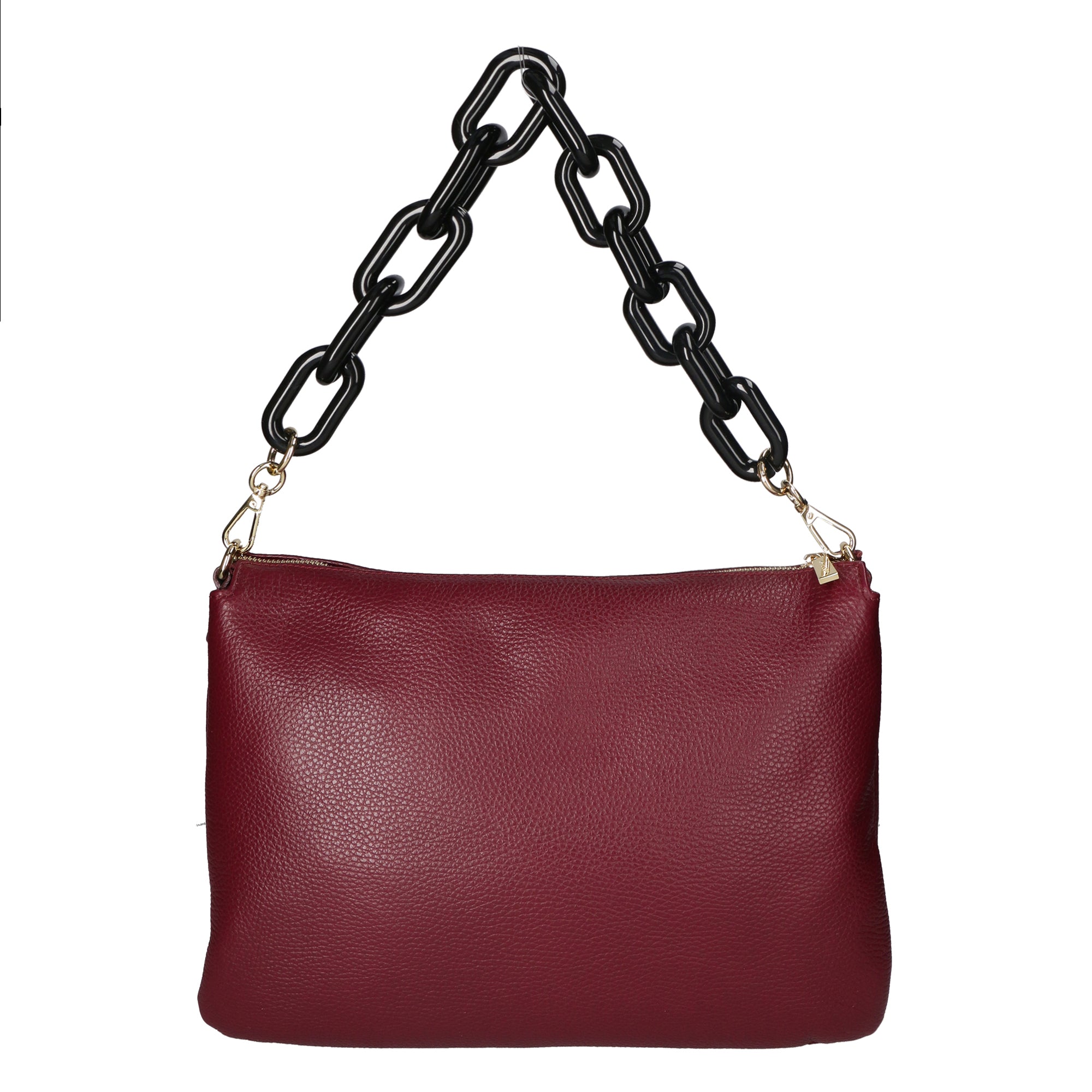 Borsa a tracolla da donna Vera pelle MYB-8019-FW-D90 BORGOGNA My Best Bag