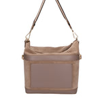 Vera pelle 04163-L134 TAUPE SCURO +SC11 TAUPE SCURO Borsa a spalla da donna Elowen Ultra Chiara Ferretti