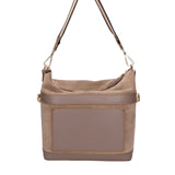 Vera pelle 04163-L134 TAUPE SCURO +SC11 TAUPE SCURO Borsa a spalla da donna Elowen Ultra Chiara Ferretti