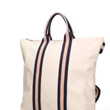 Convertible Handbag Into Backpack For Women In Genuine Leather Made in Italy 43x38x12 cm
