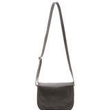 Borsa a tracolla da donna 100% vera pelle 4582-NERO Alessia Firenze