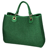 Borsa a mano da donna Paglia & Pelle MYB-05168-SS-529+D47 VERDE MELA My Best Bag