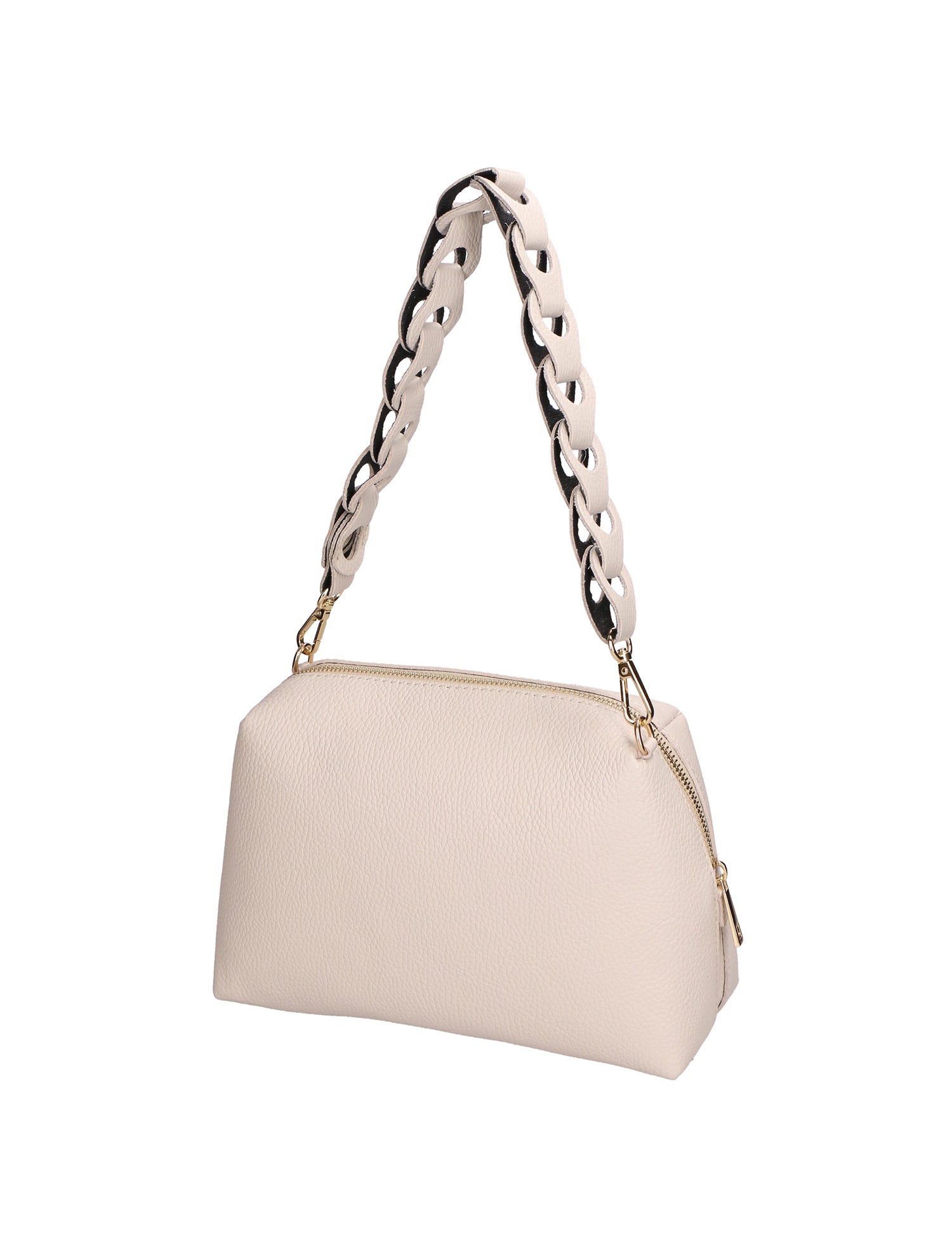 Livia Borsa a spalla da donna Vera pelle 06443-LATTE Gave Lux