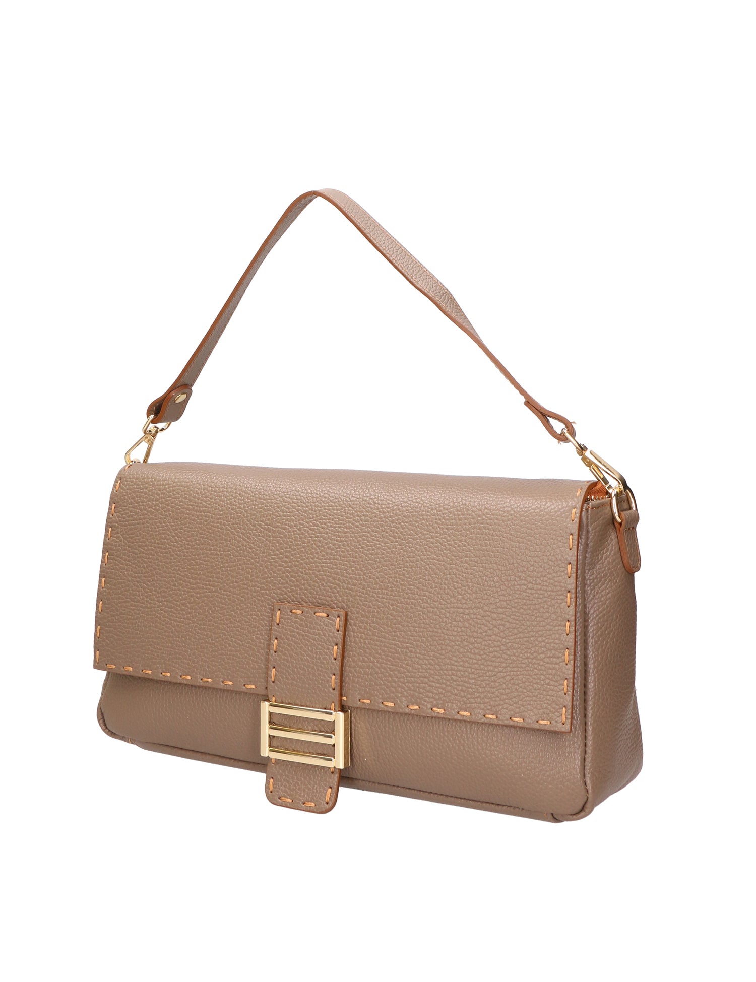 Walda Borsa a spalla da donna Vera pelle 06868-D40 TAUPE Gave Lux