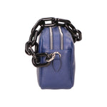 Barbara Borsa a spalla da donna Vera pelle 05706-D24 BLU BLUE Gave Lux