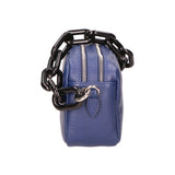 Barbara Borsa a spalla da donna Vera pelle 05706-D24 BLU BLUE Gave Lux