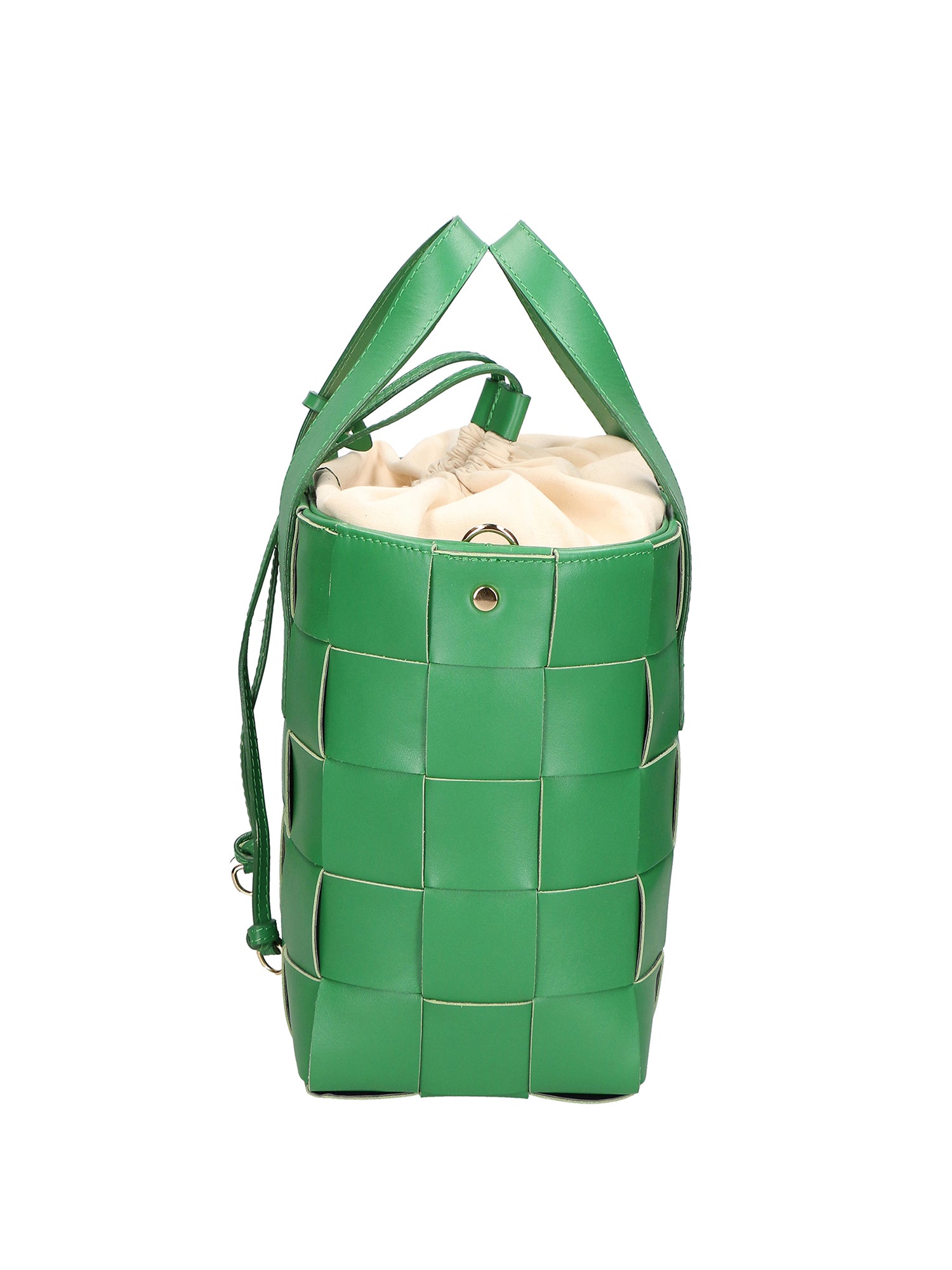 Borsa a mano da donna Vera pelle MYB-7055-SS-VERDE+BEIGE My Best Bag