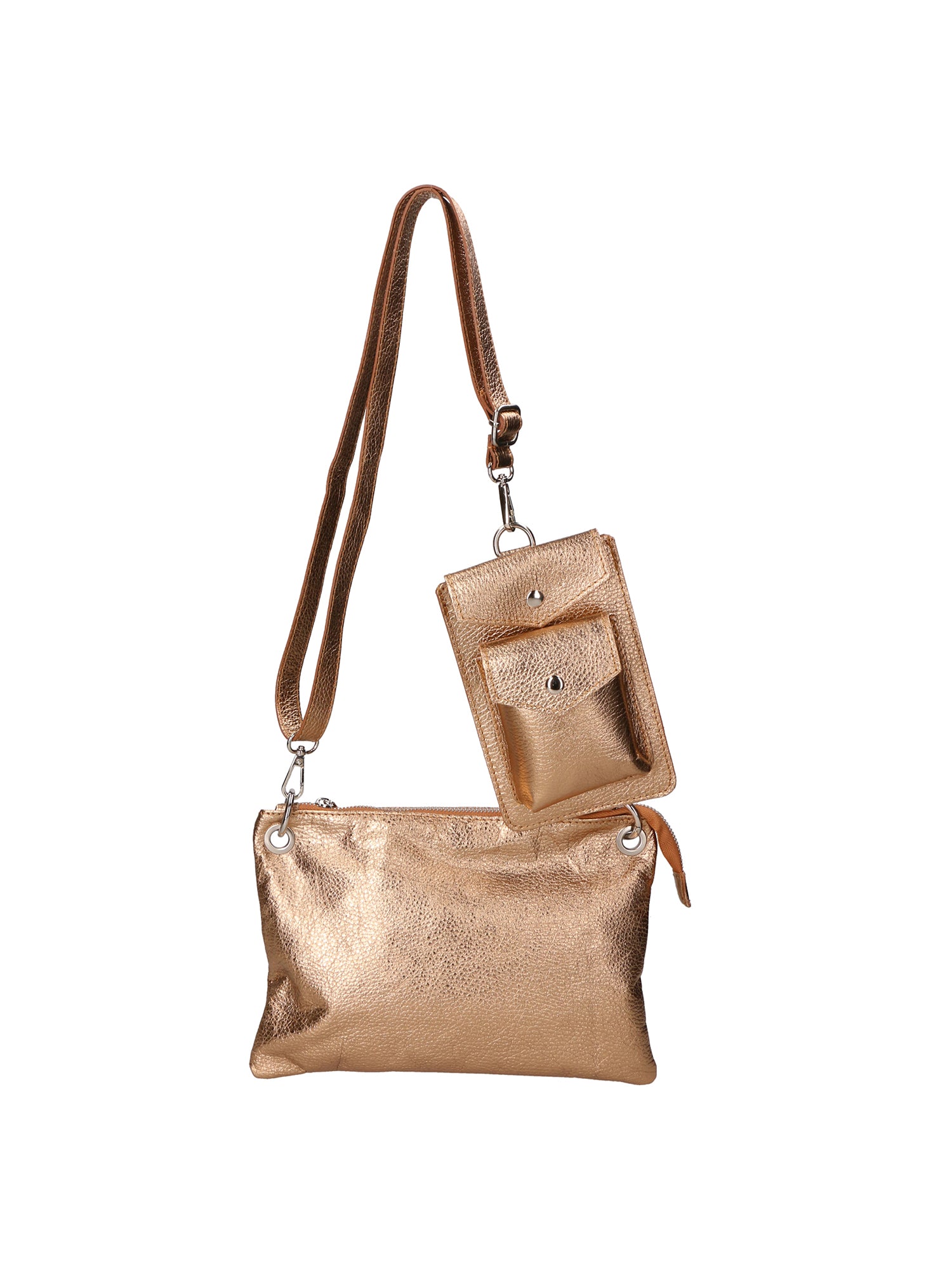 Ifigenia Borsa a tracolla da donna Vera pelle 05932-DL7 ORO ANTICO Gave Lux