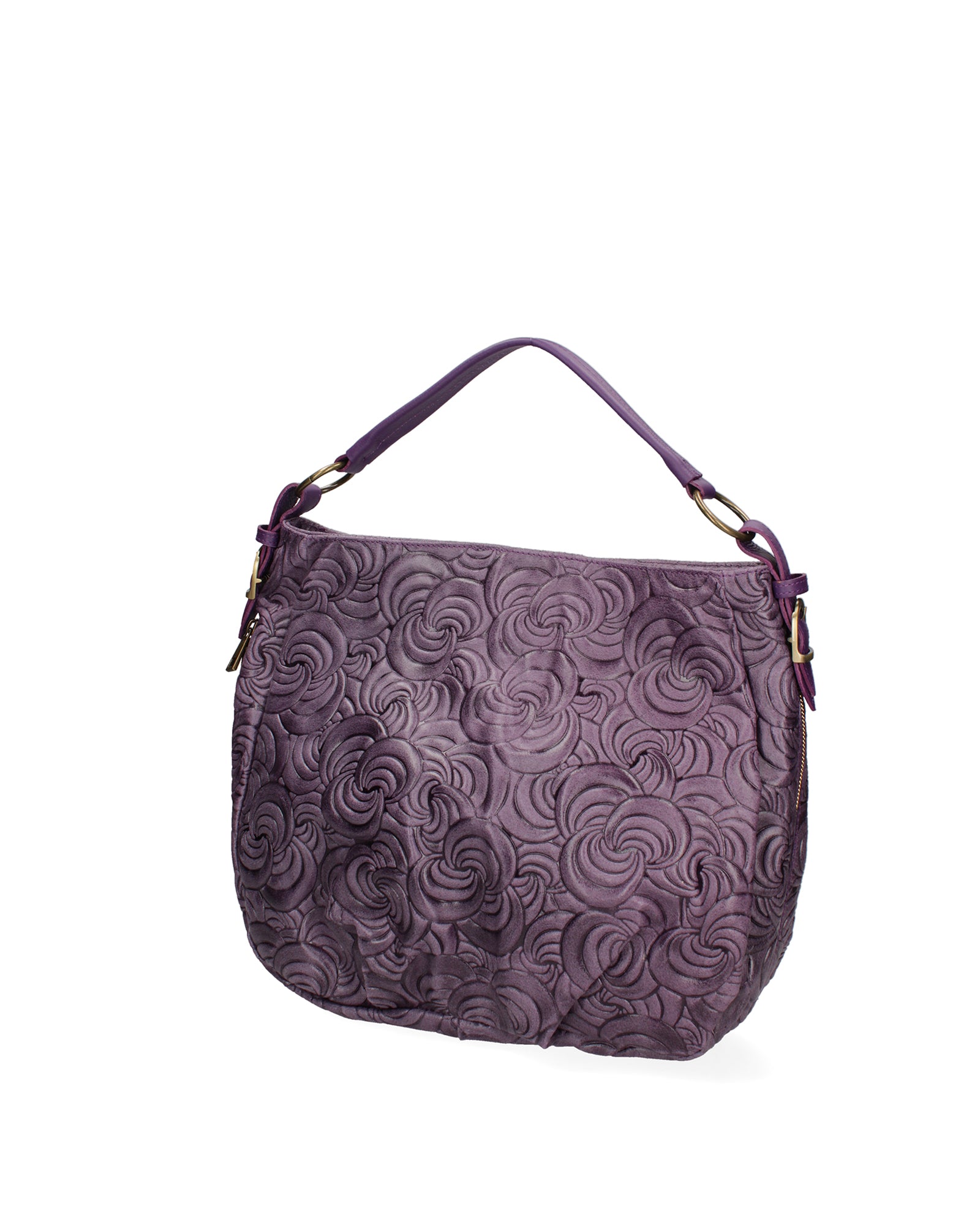Lumelia Borsa a mano da donna Vera pelle 80013-038 VIOLA SCURO Gave Lux
