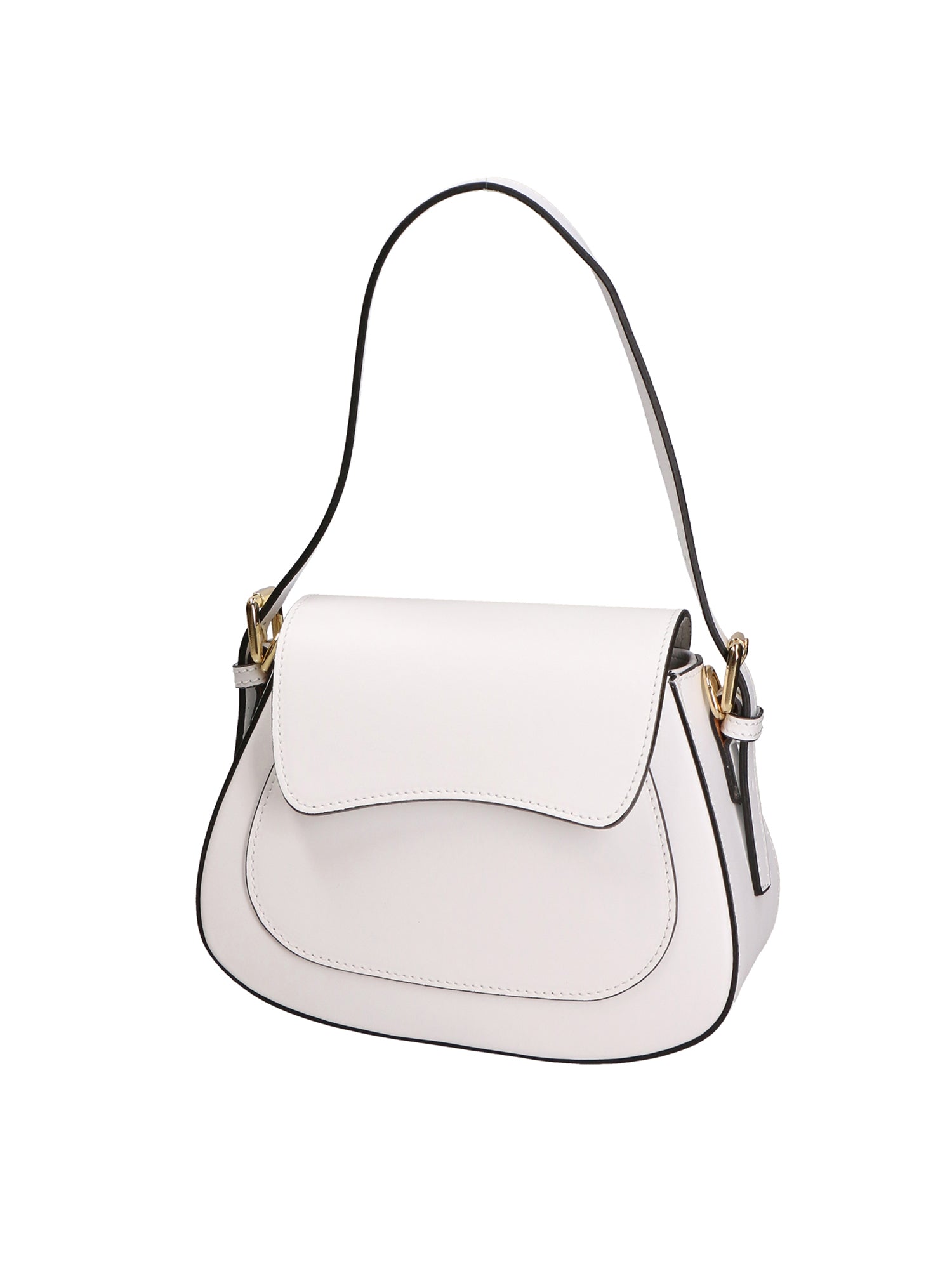 Giulia Borsa a spalla da donna Vera pelle 05958-L101 BIANCO Gave Lux