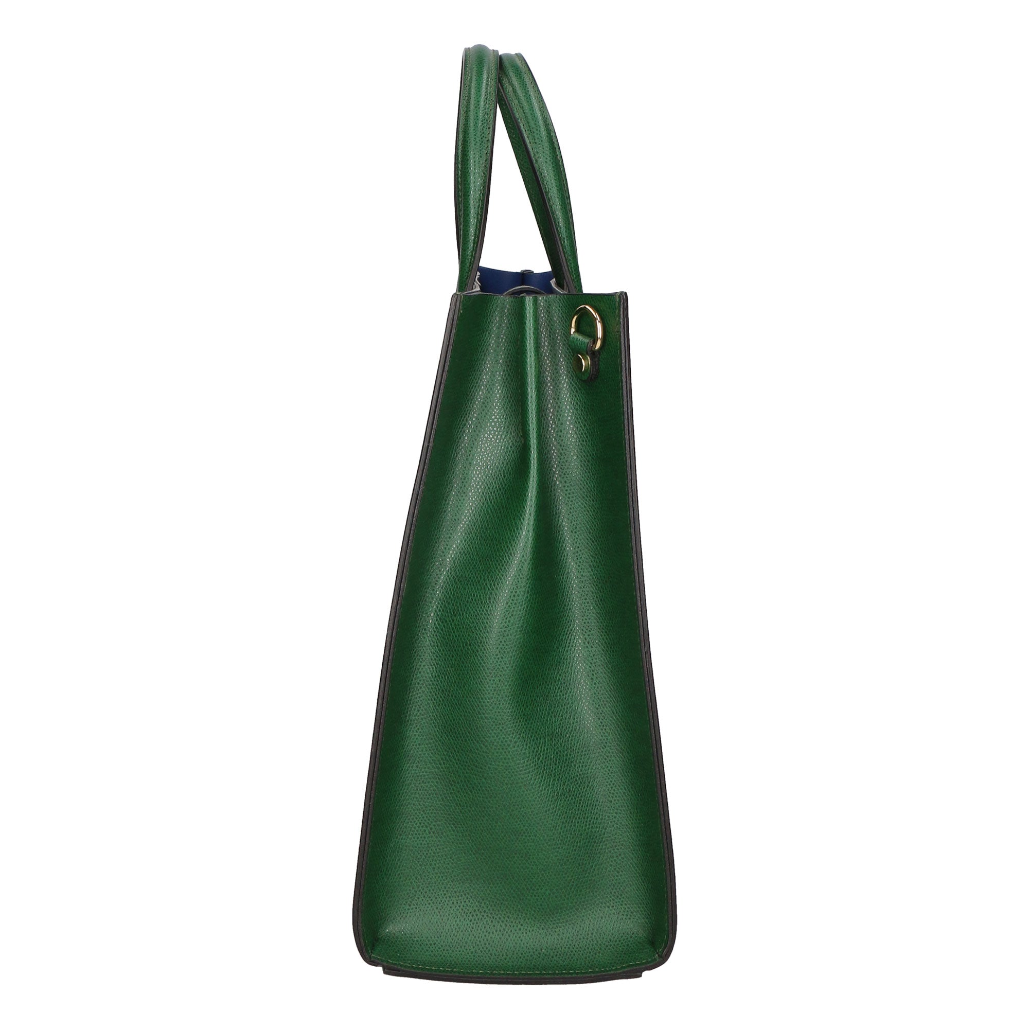 Borsa a mano da donna 100% pelle artigianale MYB-6015-FW-P 622 VERDE GREEN My Best Bag