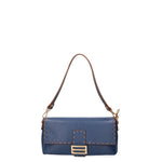Wally Borsa a spalla da donna Vera pelle 06869-D24 BLU Gave Lux
