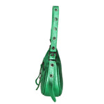 Gloria Borsa a mano da donna Vera pelle 05708-L028 VERDE MEDIO Gave Lux