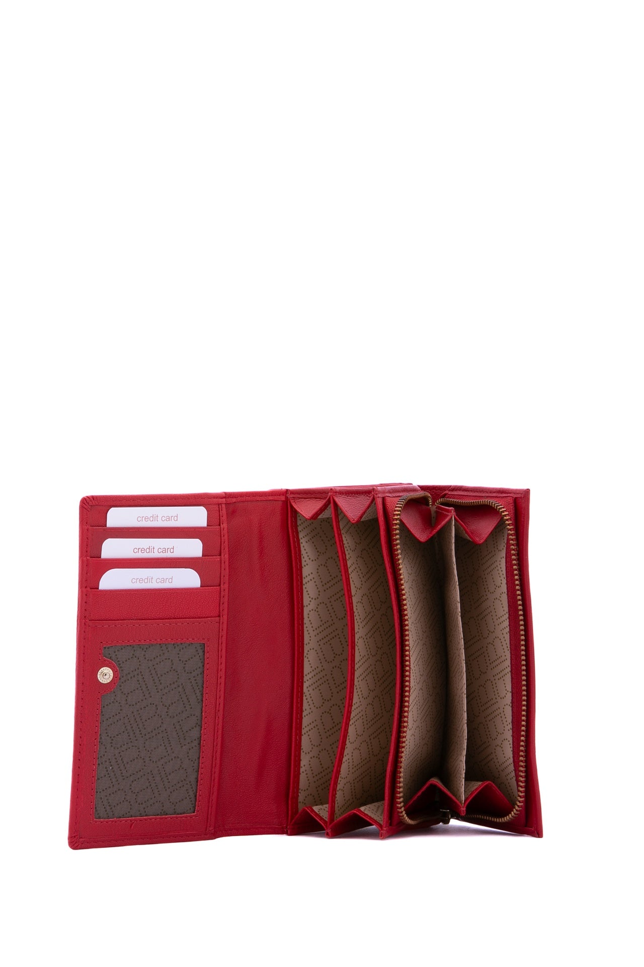 Portafoglio in Pelle Vegana Rosso