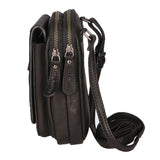 Borsa a tracolla da uomo Vera pelle RFID HILB-15073-NERO Hill Burry