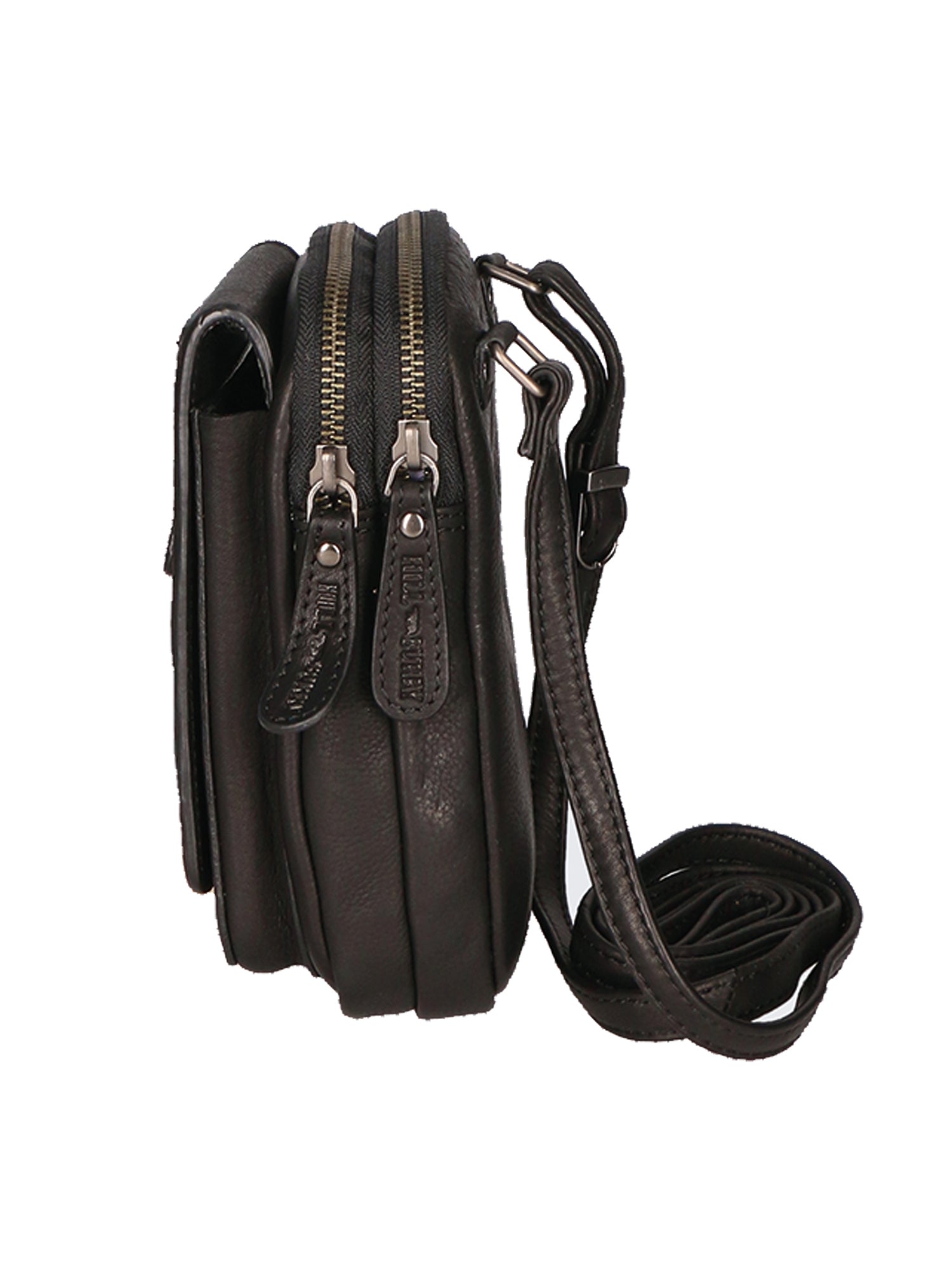 Borsa a tracolla da uomo Vera pelle RFID HILB-15073-NERO Hill Burry