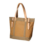 Maura Borsa a mano unisex Canvas e pelle ZG3012-CUOIO COGNAC Gave Lux