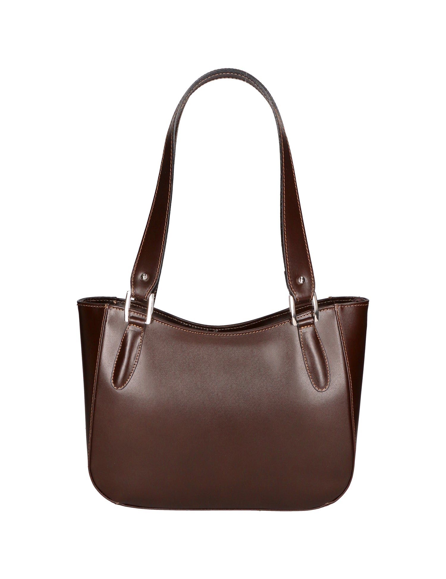 Eva Borsa a spalla da donna Vera pelle 9024-TMORO DARK BROWN Gave Lux