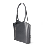 Fabiola Borsa a spalla da donna 100% pelle 9039-GRIGIO GREY Gave Lux