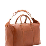 Borsa da viaggio unisex in vera pelle 100% cotone 4046-MIELE Alessia Firenze