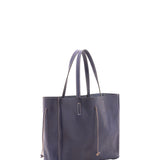 Borsa a mano unisex vera pelle Made in Italy 4611-BLU Alessia Firenze
