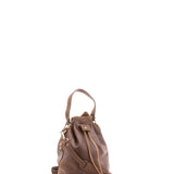 Unisex-Beuteltasche aus echtem Leder, hergestellt in Italien, 24 x 30 x 16 cm