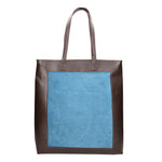 Borsa a mano da donna Pelle e Camoscio MYB-6023-FW-07012 CARTA ZUCCHERO My Best Bag