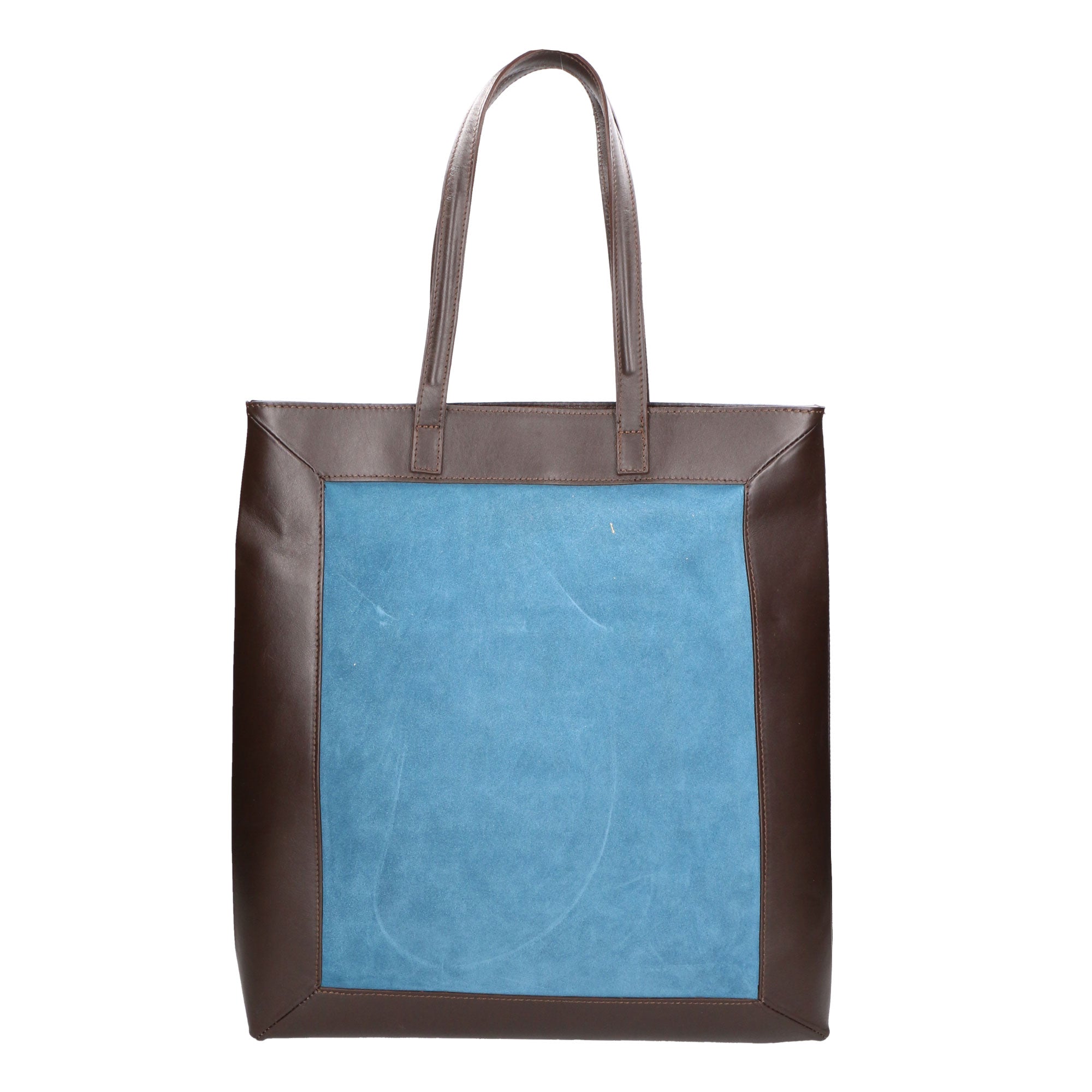 Borsa a mano da donna Pelle e Camoscio MYB-6023-FW-07012 CARTA ZUCCHERO My Best Bag