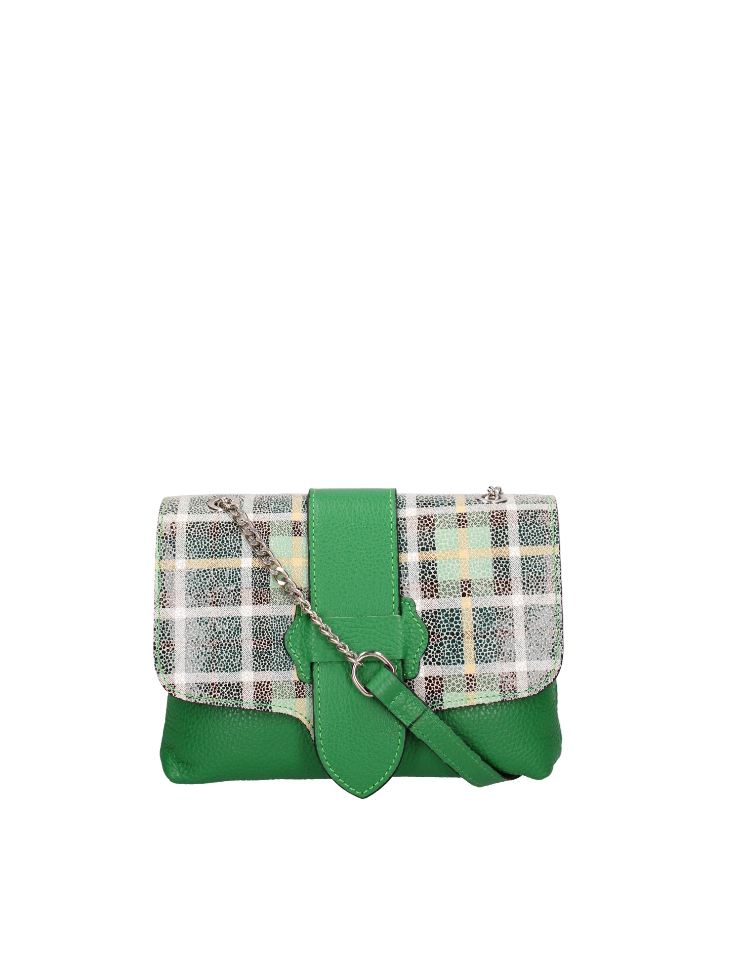 Caelia Borsa a tracolla da donna Vera pelle 194942-VERDE+VERDE Gave Lux