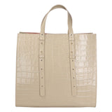 Borsa a mano da donna Vera pelle croco MYB-7004-SSCOCCO-C37 BEIGE BEIGE My Best Bag