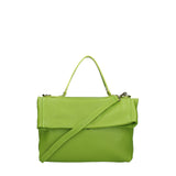 Convertible shoulder bag into a backpack for women in genuine leather Made in Italy 34x21x12 cm