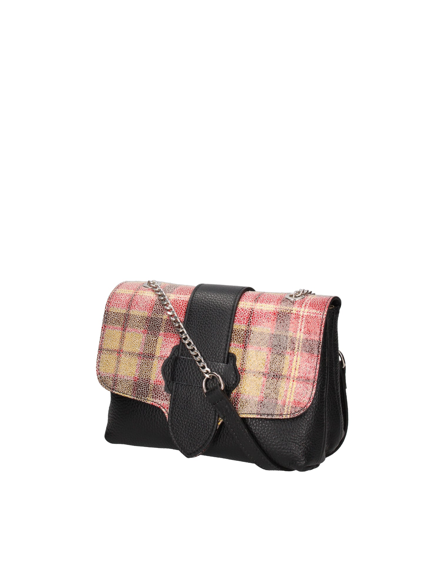 Caelia Borsa a tracolla da donna Vera pelle 194942-NERO+ROSSO Gave Lux