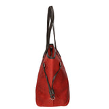 Emiliana Borsa a spalla da donna Vera pelle 80061-ROSSO Gave Lux