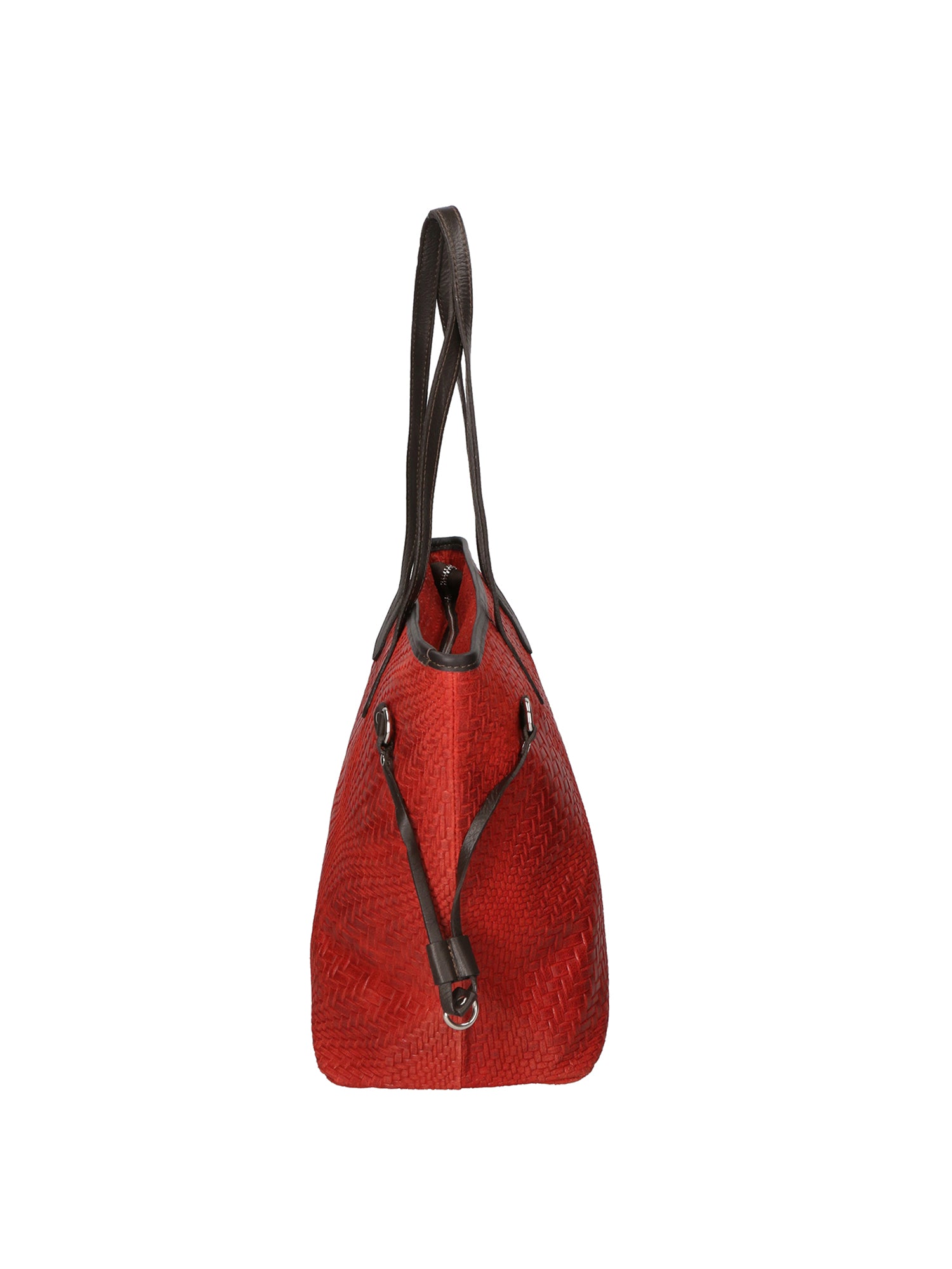 Emiliana Borsa a spalla da donna Vera pelle 80061-ROSSO Gave Lux