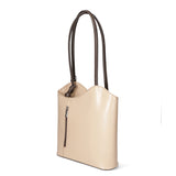 Fabiola Borsa a spalla da donna 100% pelle 9039-TAUPE TMORO Gave Lux