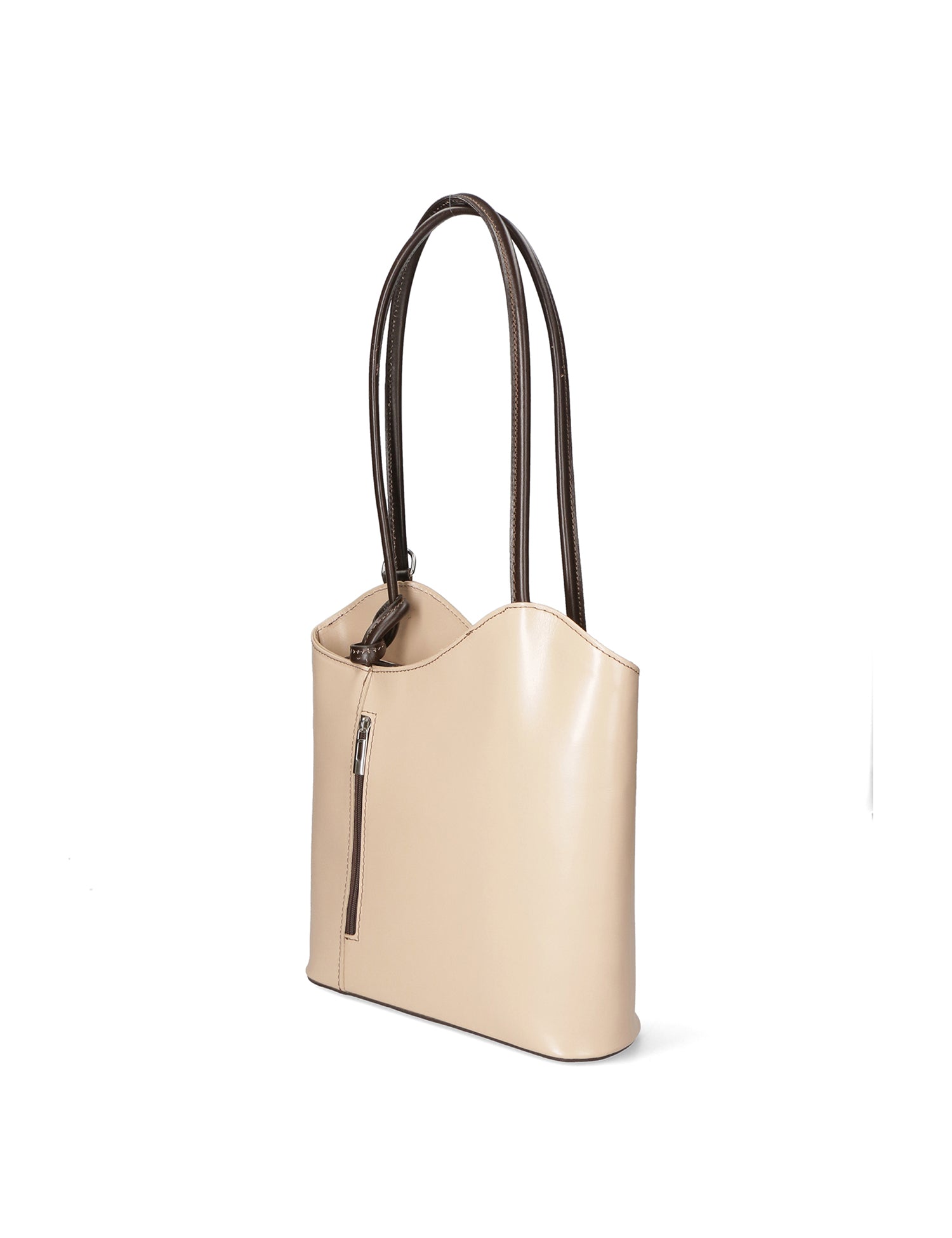 Fabiola Borsa a spalla da donna 100% pelle 9039-TAUPE TMORO Gave Lux