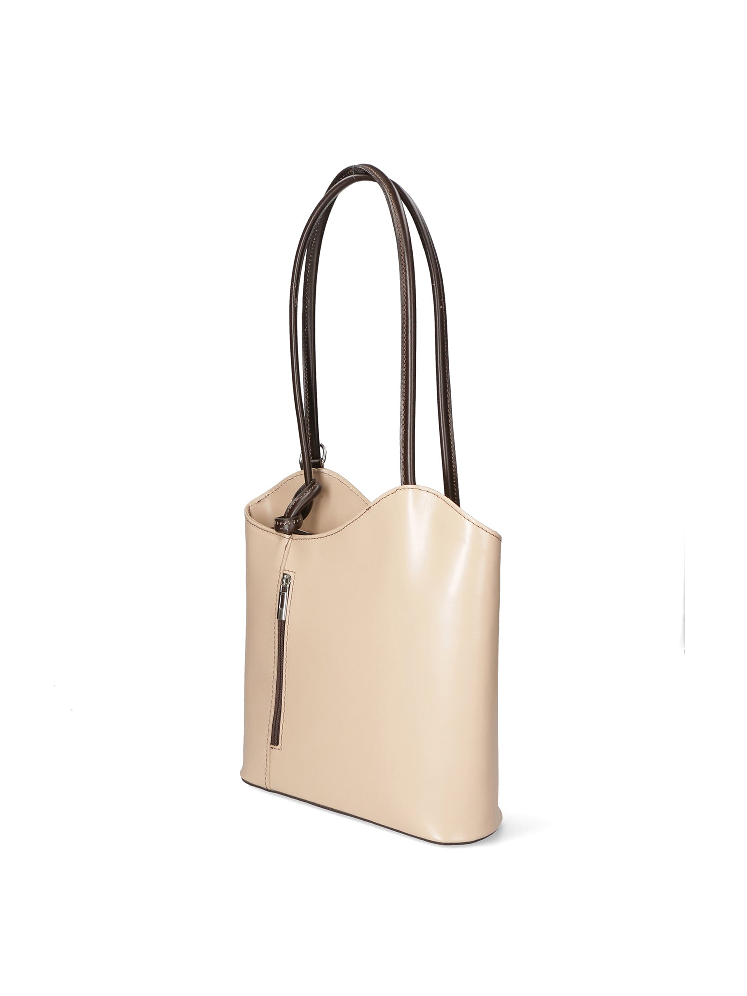 Fabiola Borsa a spalla da donna 100% pelle 9039-TAUPE TMORO Gave Lux