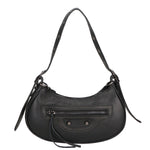 Galatea Borsa a spalla da donna Vera pelle 05708-D28 NERO BLACK Gave Lux