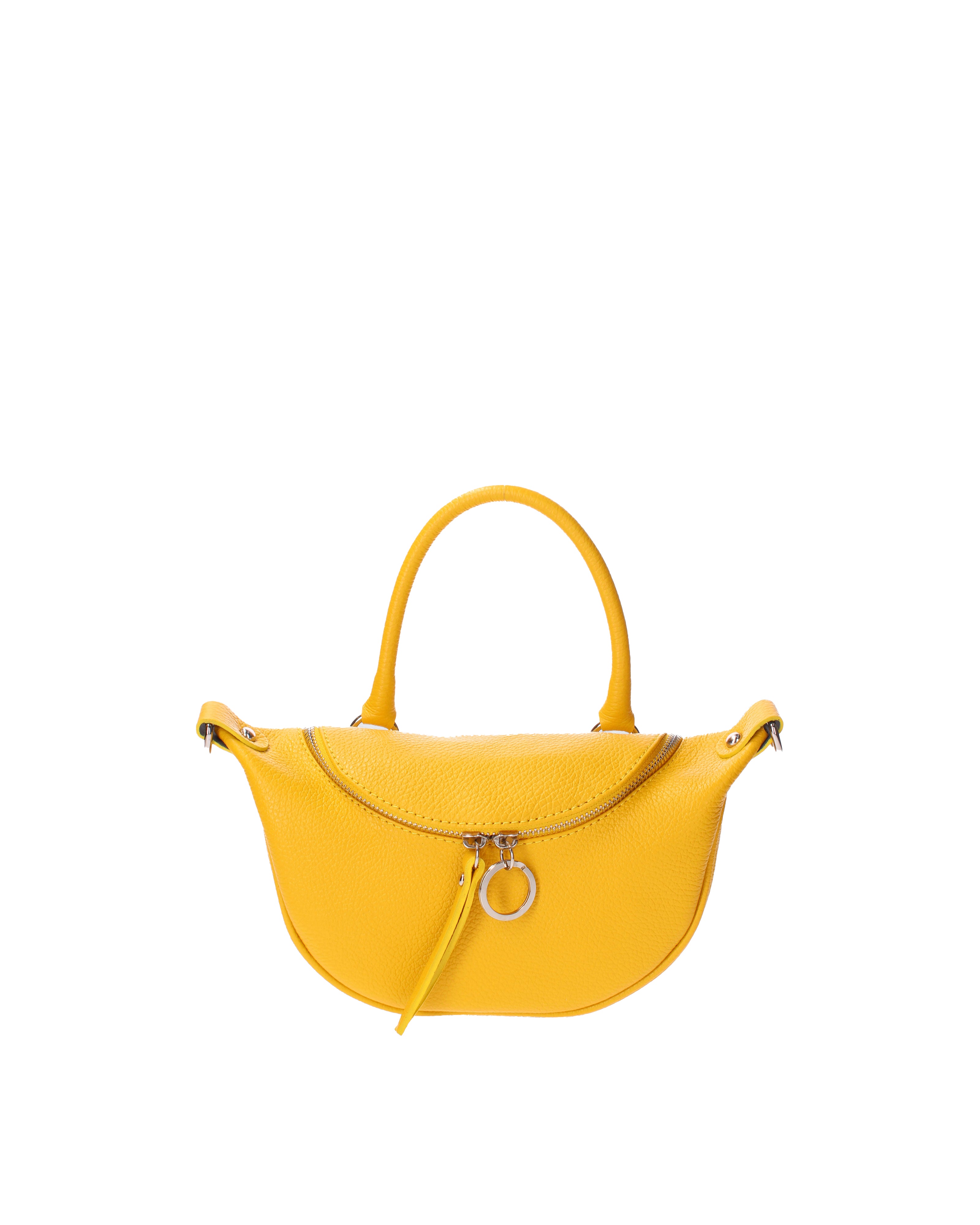 Mae Borsa a mano da donna Vera pelle 07142-D04 GIALLO Viola Castellani