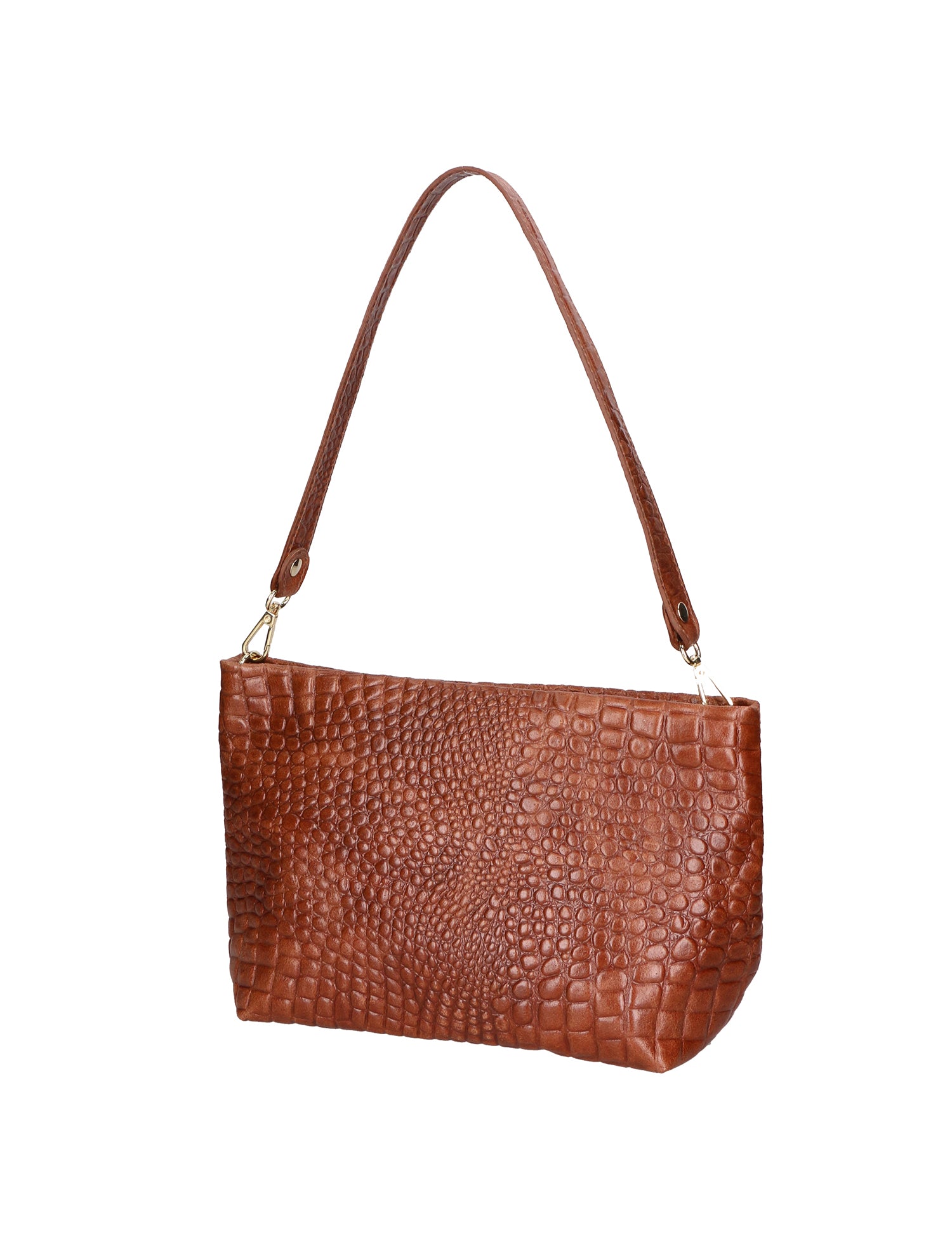 Lorelei Borsa a spalla da donna Vera pelle croco 06498-040 MARMO SCURO Gave Lux