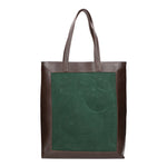Borsa a mano da donna Pelle e Camoscio MYB-6023-FW-06058 VERDE My Best Bag